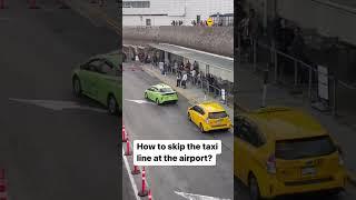 How to SKIP the taxi line at the airport.