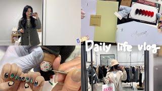 Eng*Sub [VLOG] 네일리스트 브이로그(ISFJ의 합리적소비로 일주일 출근룩 코디, 겨울 신상젤 언박싱, 포칫 신상, 11월 이달의 체리니트, 서가앤쿡, 울모자)