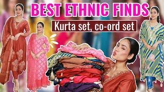 Best Ethnic finds | festive kurta set, coord set ft. Raas creations |New Affordable ethnic brand |