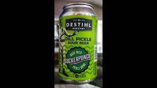 We are reviewing Dill Sour Pickle Sour Beer by Destihl brewery... This should be a Pickle of a time!