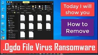 Ogdo Virus (.ogdo Files) Ransomware - Remove .ogdo + Decrypt files