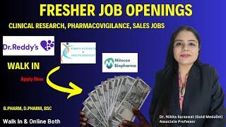 High-Paying Pharma Jobs for Freshers | Walk-In Drive | Top High-Salary Jobs for Freshers in Pharma