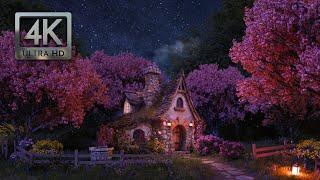 Spring Cottage Night Ambience, Nature Sounds for Relaxation & Sleep, Cricket Sounds, Tinnitus Relief