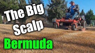 Scalping Bermuda Grass - The 2018 Spring Scalp of Lawn