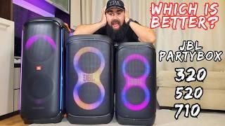 Who's better? JBL Partybox 320 vs JBL Partybox 520 vs JBL Partybox 710