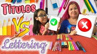 LETTERING OU TÍTULO? QUEM FAZ O MELHOR? feat MAMÃE | COISAS DA LUNA