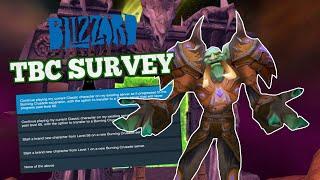 Blizzard's TBC Survey – What are the Options?