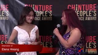 Red Carpet Interview with Elena Hniang |ChinTube People's Choice Award 2020|