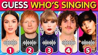 GUESS WHO IS SINGING  Most Popular Singers 2024  Music Quiz