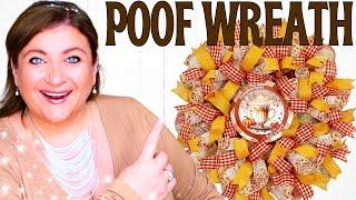 What's the BEST Deco Mesh Size for a FALL POOF WREATH?