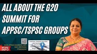 All about the G20 Summit for APPSC/TSPSC Groups