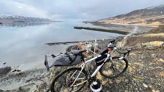 Bike touring season prep - Akranes to Reykjavik 120k