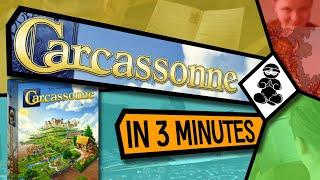 Carcassonne - How to Play in 3 minutes - BoardgameNinja