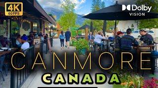 【4K】Canmore Alberta Walking Tour | Canada Walk Tour | #snowfall   #canmore   #banff  #alberta