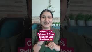 Study Technique to Clear Exams in Last Days #csjaspreetdhanjal #ashortaday #cacscma #exams2023