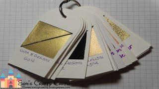 Embossing Powder Swatches