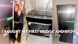 I bought my first fridge and stove for my new apartment | Daily Vlog