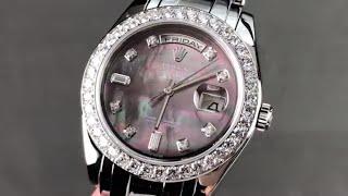 Rolex Pearlmaster Masterpiece Day-Date Mother of Pearl Diamonds 18946 Rolex Watch Review