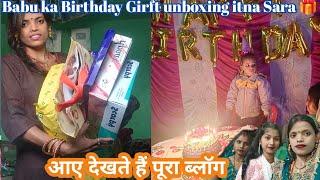 Babu ka birthday gifts  Unboxing itna Sara..MrBittu.khushifun#