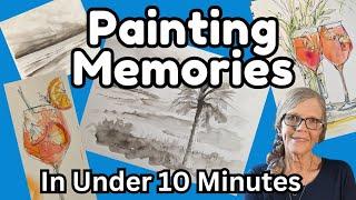 Watercolor Sketching - Capturing Memories in less than 5 min. #arttips #artbykari #kariwaltz