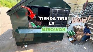 DUMPSTER DIVING TIENDA TIRA LA MERCANCÍA#dumpsterdiving #loquetiranenusa