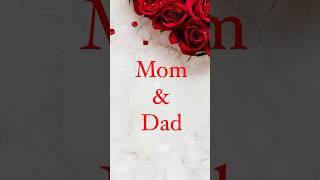 Mom Dad Status||Mom Dad Love ||Mom Dad Letter Love Status||#sh#nameart #namestatus #name #yt