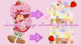 Drawing Vintage Strawberry Shortcake  