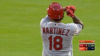 Carlos Martinez clears the bases with a double