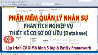 [HRM] Bài 01 - Phân tích nghiệp vụ và Thiết kế Cơ sở dữ liệu phần mềm quản lý nhân sự |  KhoaiCodeTV