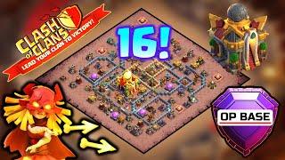 TOP 3 NEW BEST  TH16 WAR BASE LINK 2025, TH16 ANTI 2 STAR WAR BASE, TH16 CWL BASE CLASH OF CLANS