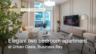 Elegant two bedroom apartment at Urban Oasis, Business Bay | haus & haus Holiday Homes