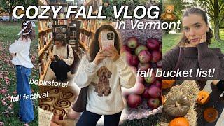 cozy FALL VLOG! checking things off my fall bucket list & how to romanticize your life this fall