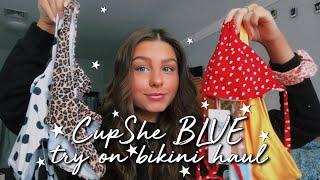 CUPSHE BLUE try-on bikini haul | Isabelle dyer