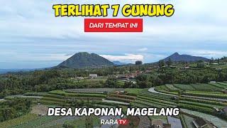 TAMPAK SPEKTAKULER 7 GUNUNG !! Dalam Perjalanan Indah ke DESA KAPONAN