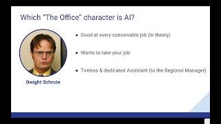 Which The Office character is AI?