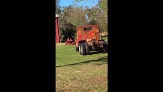 1943 Federal 606 driving out to the barn.