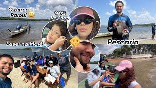 VLOG: AVENTURA EM CASAIS, FOMOS PESCAR NA MARÉ, O BARCO PAROU, FOI LOUCURAAA!!!