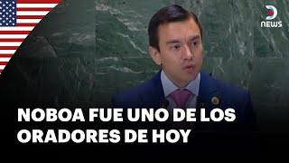 El presidente de Ecuador, Daniel Noboa, participa en la asamblea general de la ONU - DNews