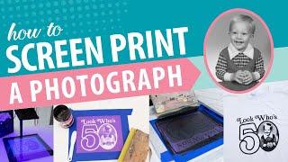 How to Screen Print a Photo on a Shirt using IKONART Stencil Kit