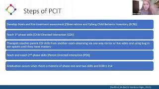 Intro to Parent Child Interaction Therapy (PCIT)