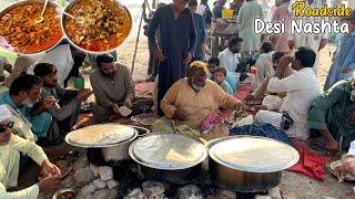 Chacha Hafeez Ojri Siri Paye & Aloo Beef Korma I Pakistan Street Food Desi Nashta