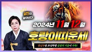 호랑이띠2024년 하반기 11월 12월 호랑이띠운세망신 구설만 조심하면 금전은 대박입니다!호랑이띠(범띠)분들 미리 보고 준비해서 대박나세요[분당점집 용한점집 백석암]