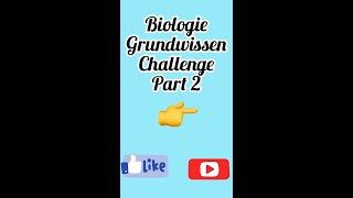 Biologie Grundwissen Challenge Part 2 #shorts #biologie