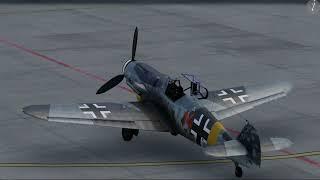 Messerschmitt Me109 Bf start up and Take off EDDN