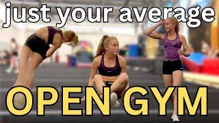 WHIPS, DOUBLES & MORE: tumbling at open gym vlog!