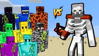 Mutant Skeleton Vs EXTRA GOLEMS in Minecraft