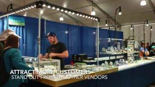 LED Booth Trade Show Display Lighting Upgrade Jewelry Craft Show