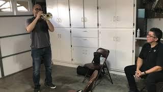 Trumpet Player Luis Aquino Trumpet Mouthpiece Demonstration