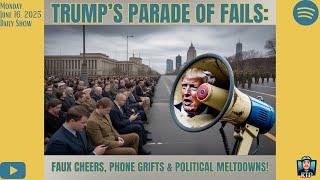 Trump’s Parade of Fails: Faux Cheers, Phone Grifts & Political Meltdowns! - June 16, 2025