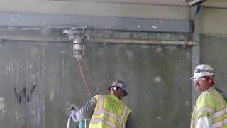 Wall Sawing at Demolition Site - Fast Forward Concrete Cutting